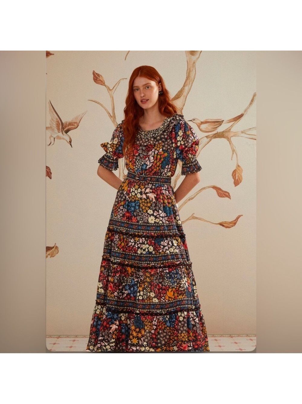 Farm Rio Black Jujus Garden Maxi Dress - Picture 2 of 10
